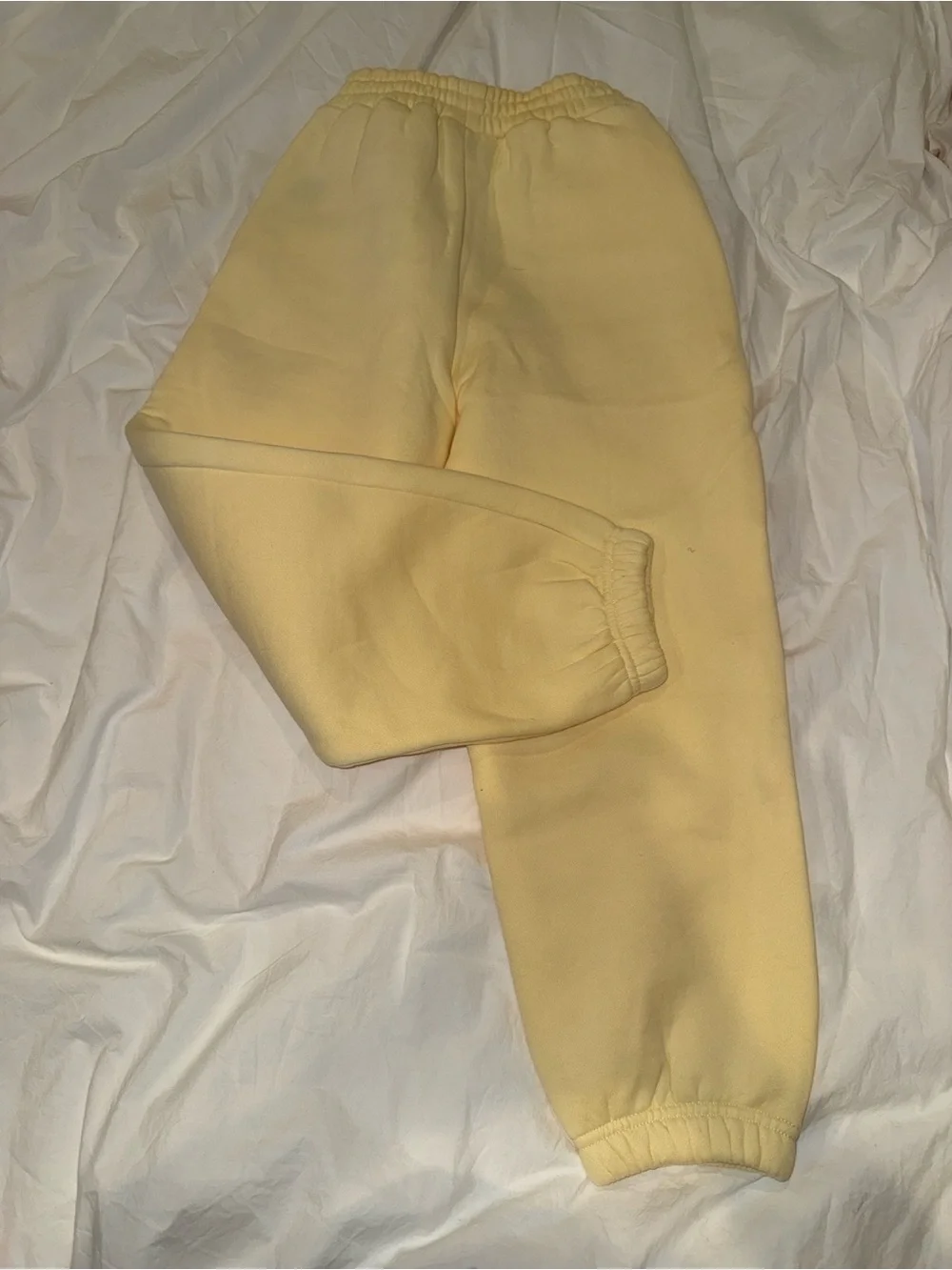 Yellow Fleece Kids Pajama Bottoms - Cozy Elastic Waist